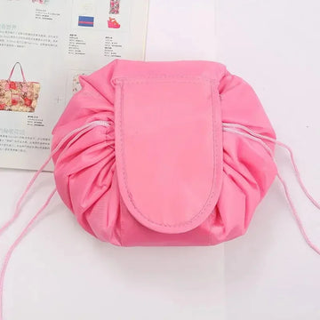 Portable Drawstring Travel Cosmetic Women Makeup Bag Organizer Make Bag Case Storage Pouch Waterproof Toiletry Beauty Kit Bag